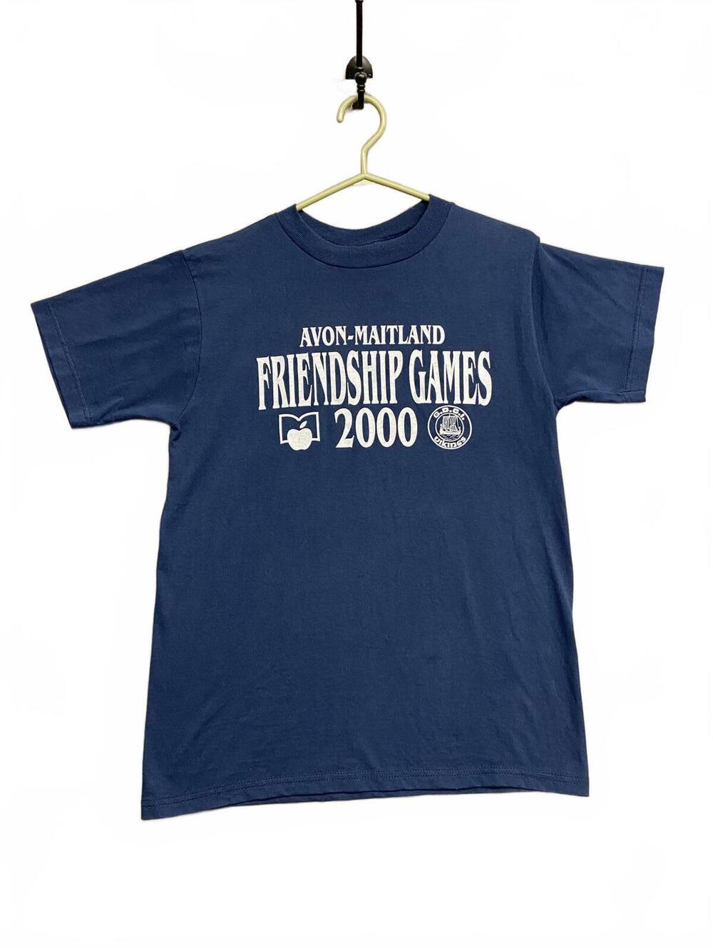 Vintage Y2K Avon-Maitland Friendship Games 2000 Viking Volunteer T-Shirt Medium